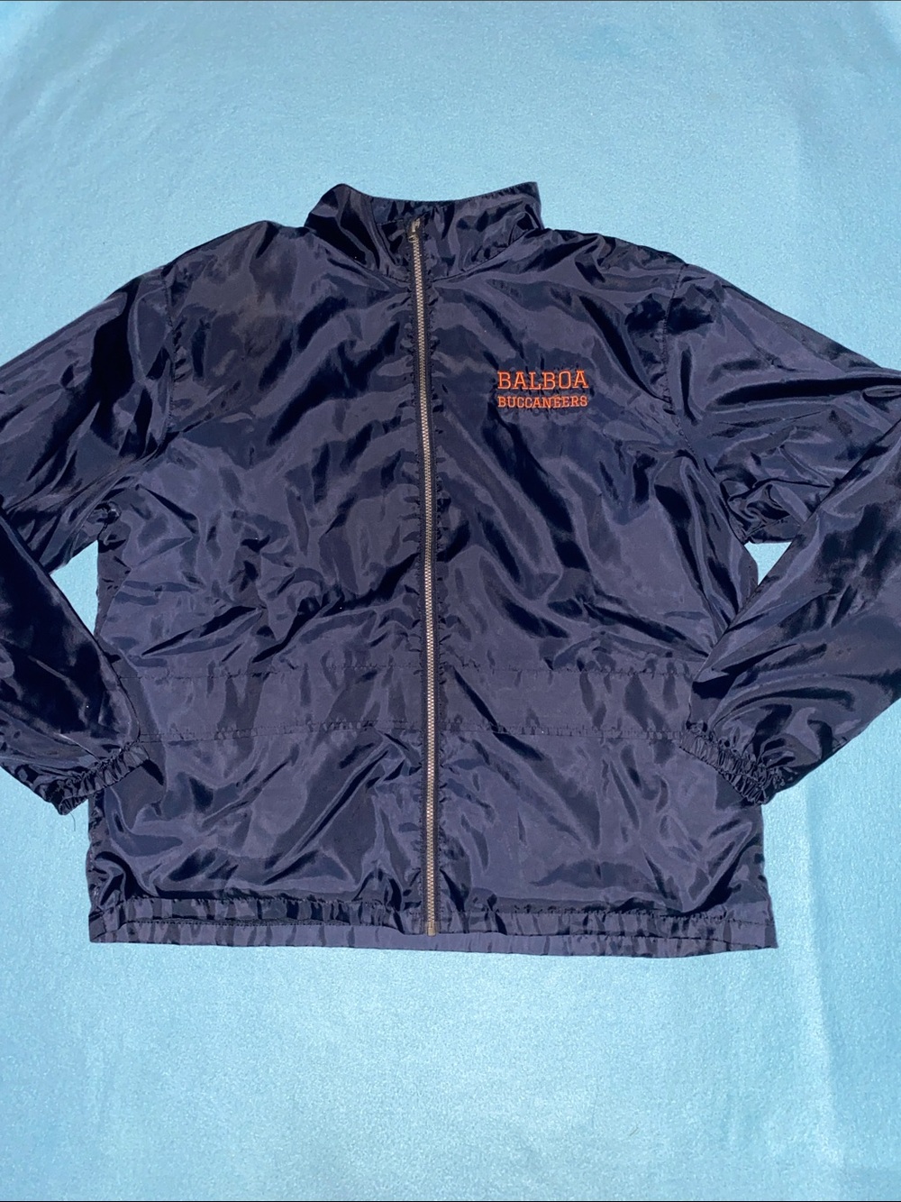 CLIQUE Balboa Buccaneers windbreaker jacket soft fabric lining black size XL